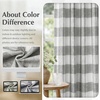 image:imageDriftAway 100 Blackout Plaid Curtains Buffalo Check 84 Inches TaupeGrey