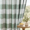 image:imageDriftAway 100 Blackout Plaid Curtains Buffalo Check 84 Inches TaupeLoden Green