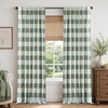 image:imageDriftAway 100 Blackout Plaid Curtains Buffalo Check 84 Inches TaupeLoden Green