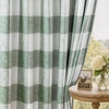 image:imageDriftAway 100 Blackout Plaid Curtains Buffalo Check 84 Inches TaupeLoden Green