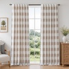 image:imageDriftAway 100 Blackout Plaid Curtains Buffalo Check 84 Inches TaupeTaupe