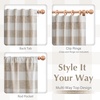 image:imageDriftAway 100 Blackout Plaid Curtains Buffalo Check 84 Inches TaupeTaupe