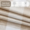 image:imageDriftAway 100 Blackout Plaid Curtains Buffalo Check 84 Inches TaupeTaupe