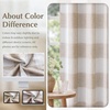 image:imageDriftAway 100 Blackout Plaid Curtains Buffalo Check 84 Inches TaupeTaupe