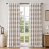 image:imageDriftAway 100 Blackout Plaid Curtains Buffalo Check 84 Inches TaupeTaupe