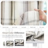 image:imageDriftAway 100 Blackout Plaid Linen Chenille Curtains 84 Inches Loden GreenBeige