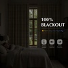 image:imageDriftAway 100 Blackout Plaid Linen Chenille Curtains 84 Inches Loden GreenBeige