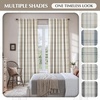 image:imageDriftAway 100 Blackout Plaid Linen Chenille Curtains 84 Inches Loden GreenBeige