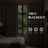 image:imageDriftAway 100 Blackout Plaid Linen Chenille Curtains 84 Inches Loden GreenGrey