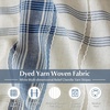 image:imageDriftAway 100 Blackout Plaid Linen Chenille Curtains 84 Inches Loden GreenNavy