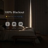 image:imageDriftAway 100 Blackout Plaid Linen Curtains 84 Inches Long 2 Panels BlackBlack