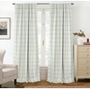 image:imageDriftAway 100 Blackout Plaid Linen Curtains 84 Inches Long 2 Panels BlackBlack