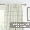 image:imageDriftAway 100 Blackout Plaid Linen Curtains 84 Inches Long 2 Panels BlackBlack
