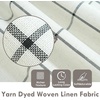 image:imageDriftAway 100 Blackout Plaid Linen Curtains 84 Inches Long 2 Panels BlackBlack