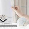image:imageDriftAway 100 Blackout Plaid Linen Curtains 84 Inches Long 2 Panels BlackGrey