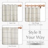image:imageDriftAway 100 Blackout Plaid Linen Curtains 84 Inches Long 2 Panels BlackGrey