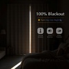image:imageDriftAway 100 Blackout Plaid Linen Curtains 84 Inches Long 2 Panels BlackRed