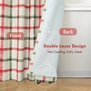 image:imageDriftAway 100 Blackout Plaid Linen Curtains 84 Inches Long 2 Panels BlackRed Green