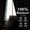 image:imageDriftAway 100 Blackout Plaid Linen Curtains 84 Inches Long 2 Panels BlackRed Green