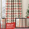 image:imageDriftAway 100 Blackout Plaid Linen Curtains 84 Inches Long 2 Panels BlackRed Green