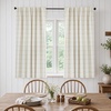 image:imageDriftAway 100 Blackout Plaid Linen Curtains 84 Inches Long 2 Panels BlackTaupe