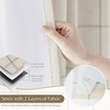 image:imageDriftAway 100 Blackout Plaid Linen Curtains 84 Inches Long 2 Panels BlackTaupe