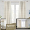 image:imageDriftAway 100 Blackout Plaid Linen Curtains 84 Inches Long 2 Panels BlackTaupe