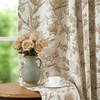 image:imageDriftAway 100 Blackout Vintage Floral Linen Curtains Double Layer French Country Peony Flower Printed Pattern Thermal Insulated Drapes for Bedroom Living Room Back Tab 2 Panels W52 x L84 TaupeCreamCandicetaupe
