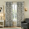 image:imageDriftAway 100 Blackout Vintage Floral Linen Curtains Double Layer French Country Peony Flower Printed Pattern Thermal Insulated Drapes for Bedroom Living Room Back Tab 2 Panels W52 x L84 TaupeCreamCandiceblack