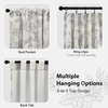 image:imageDriftAway 100 Blackout Vintage Floral Linen Curtains Double Layer French Country Peony Flower Printed Pattern Thermal Insulated Drapes for Bedroom Living Room Back Tab 2 Panels W52 x L84 TaupeCreamCeciliablack