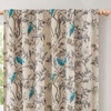 image:imageDriftAway 100 Blackout Vintage Floral Linen Curtains Double Layer French Country Peony Flower Printed Pattern Thermal Insulated Drapes for Bedroom Living Room Back Tab 2 Panels W52 x L84 TaupeCreamEileenbeige