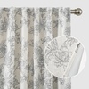 image:imageDriftAway 100 Blackout Vintage Floral Linen Curtains Double Layer French Country Peony Flower Printed Pattern Thermal Insulated Drapes for Bedroom Living Room Back Tab 2 Panels W52 x L84 TaupeCreamCeciliablack