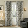 image:imageDriftAway 100 Blackout Vintage Floral Linen Curtains Double Layer French Country Peony Flower Printed Pattern Thermal Insulated Drapes for Bedroom Living Room Back Tab 2 Panels W52 x L84 TaupeCreamCandiceblack