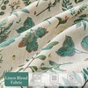 image:imageDriftAway 100 Blackout Vintage Floral Linen Curtains Double Layer French Country Peony Flower Printed Pattern Thermal Insulated Drapes for Bedroom Living Room Back Tab 2 Panels W52 x L84 TaupeCreamEsmegreen
