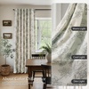 image:imageDriftAway 100 Blackout Vintage Floral Linen Curtains Double Layer French Country Peony Flower Printed Pattern Thermal Insulated Drapes for Bedroom Living Room Back Tab 2 Panels W52 x L84 TaupeCreamCeciliablack