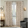image:imageDriftAway 100 Blackout Vintage Floral Linen Curtains Double Layer French Country Peony Flower Printed Pattern Thermal Insulated Drapes for Bedroom Living Room Back Tab 2 Panels W52 x L84 TaupeCreamCandicetaupe