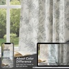 image:imageDriftAway 100 Blackout Vintage Floral Linen Curtains Double Layer French Country Peony Flower Printed Pattern Thermal Insulated Drapes for Bedroom Living Room Back Tab 2 Panels W52 x L84 TaupeCreamCeciliablack