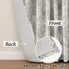 image:imageDriftAway 100 Blackout Vintage Floral Linen Curtains Double Layer French Country Peony Flower Printed Pattern Thermal Insulated Drapes for Bedroom Living Room Back Tab 2 Panels W52 x L84 TaupeCreamCeciliablack