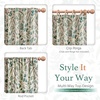image:imageDriftAway 100 Blackout Vintage Floral Linen Curtains Double Layer French Country Peony Flower Printed Pattern Thermal Insulated Drapes for Bedroom Living Room Back Tab 2 Panels W52 x L84 TaupeCreamEsmegreen