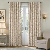 image:imageDriftAway 100 Blackout Vintage Floral Linen Curtains Double Layer French Country Peony Flower Printed Pattern Thermal Insulated Drapes for Bedroom Living Room Back Tab 2 Panels W52 x L84 TaupeCreamCandicetaupe