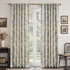 image:imageDriftAway 100 Blackout Vintage Floral Linen Curtains Double Layer French Country Peony Flower Printed Pattern Thermal Insulated Drapes for Bedroom Living Room Back Tab 2 Panels W52 x L84 TaupeCreamCeciliablack