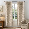image:imageDriftAway 100 Blackout Vintage Floral Linen Curtains Double Layer French Country Peony Flower Printed Pattern Thermal Insulated Drapes for Bedroom Living Room Back Tab 2 Panels W52 x L84 TaupeCreamCandicetaupe