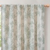 image:imageDriftAway 100 Blackout Vintage Floral Linen Curtains Double Layer French Country Peony Flower Printed Pattern Thermal Insulated Drapes for Bedroom Living Room Back Tab 2 Panels W52 x L84 TaupeCreamCecilialoden Green