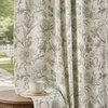 image:imageDriftAway 100 Blackout Vintage Floral Linen Curtains Double Layer French Country Peony Flower Printed Pattern Thermal Insulated Drapes for Bedroom Living Room Back Tab 2 Panels W52 x L84 TaupeCreamCandiceloden Green