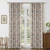 image:imageDriftAway 100 Blackout Vintage Floral Linen Curtains Double Layer French Country Peony Flower Printed Pattern Thermal Insulated Drapes for Bedroom Living Room Back Tab 2 Panels W52 x L84 TaupeCreamEileenbeige