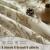 image:imageDriftAway 100 Blackout Vintage Floral Linen Curtains Double Layer French Country Peony Flower Printed Pattern Thermal Insulated Drapes for Bedroom Living Room Back Tab 2 Panels W52 x L84 TaupeCreamCandicetaupe