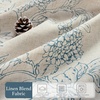 image:imageDriftAway 100 Blackout Vintage Floral Linen Curtains Double Layer French Country Peony Flower Printed Pattern Thermal Insulated Drapes for Bedroom Living Room Back Tab 2 Panels W52 x L84 TaupeCreamCatherineblue
