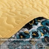 image:imageDriftAway 3 Piece Oliver Quilt Set Bedspreads Coverlets Flower Leaves Botanical Pattern Cover Prewashed Yellow Green Queen