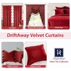 image:imageDriftAway 3 Piece Velvet Quilt Set Bedspreads Coverlets Cover Prewashed King Red