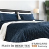 image:imageDriftAway 3 Piece Velvet Quilt Set Bedspreads Coverlets Cover Prewashed Queen Full Queen Size Peacock Blue